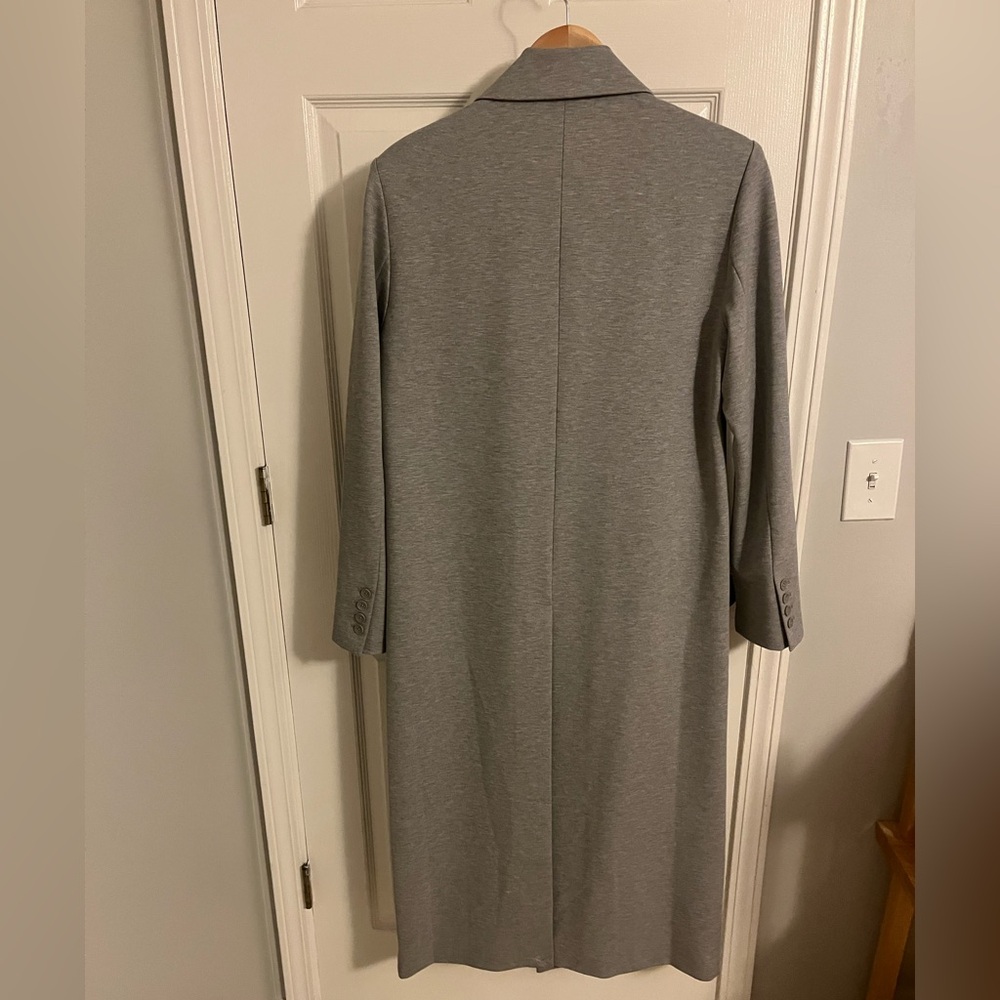 Good American Grey Long Double Breasted Lined Trench Jacket, NWOT, Small - Picture 12 of 12
